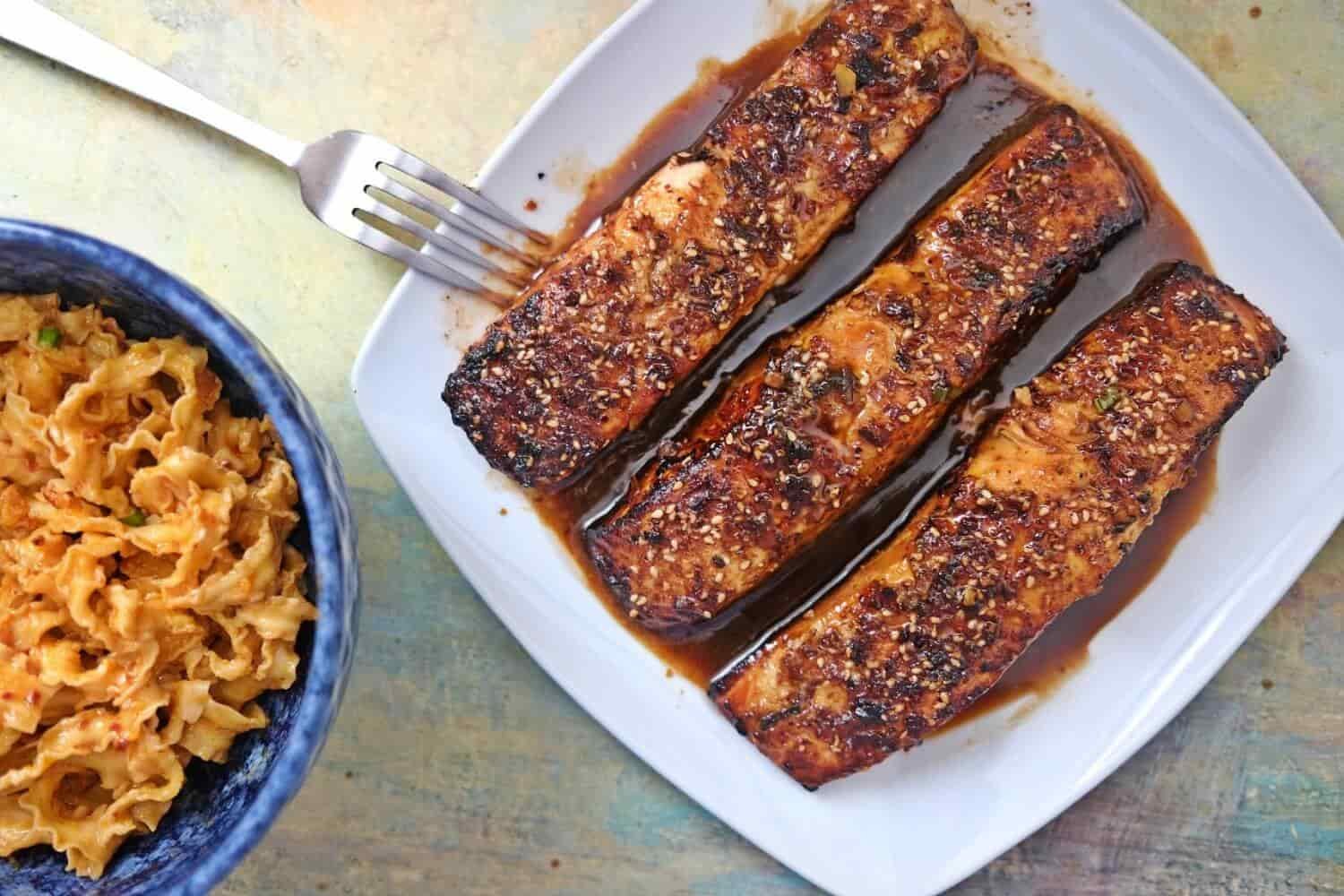 Air Fryer Teriyaki Salmon