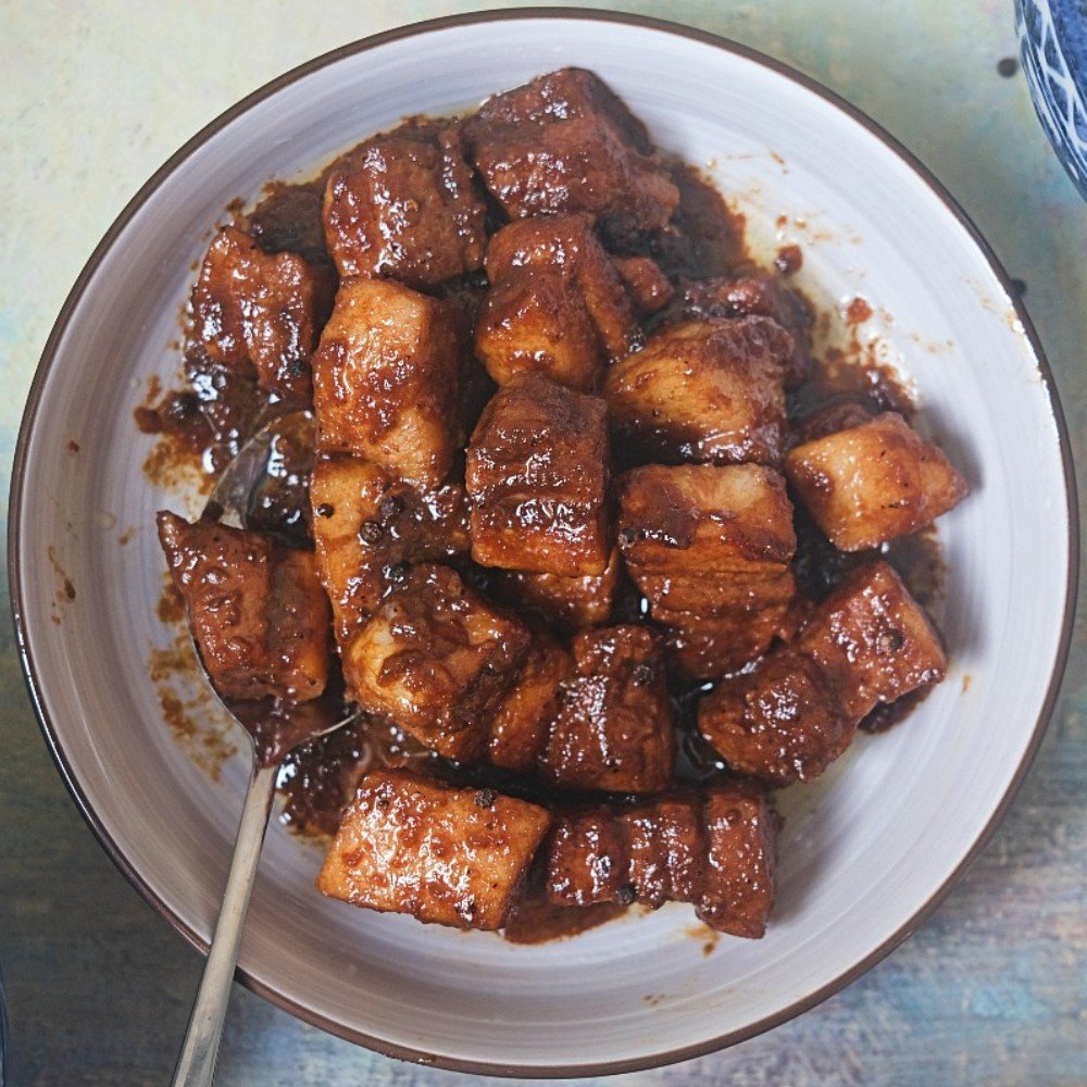 Filipino pork adobo with Sprite
