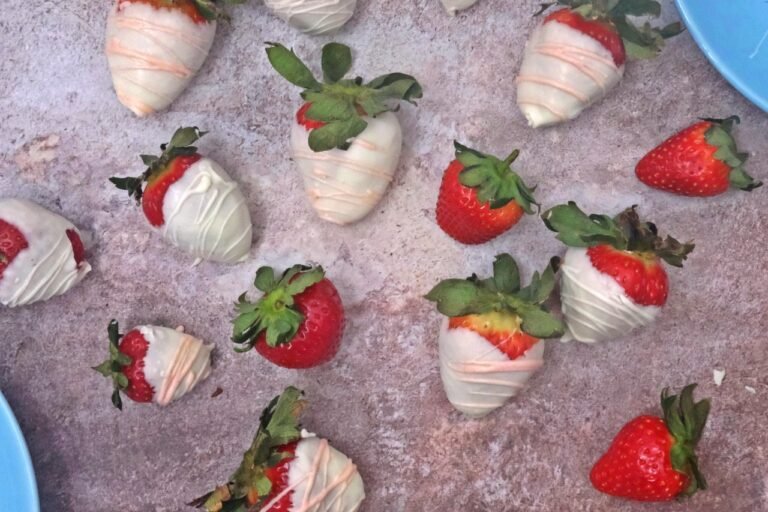 White Chocolate Covered Strawberries