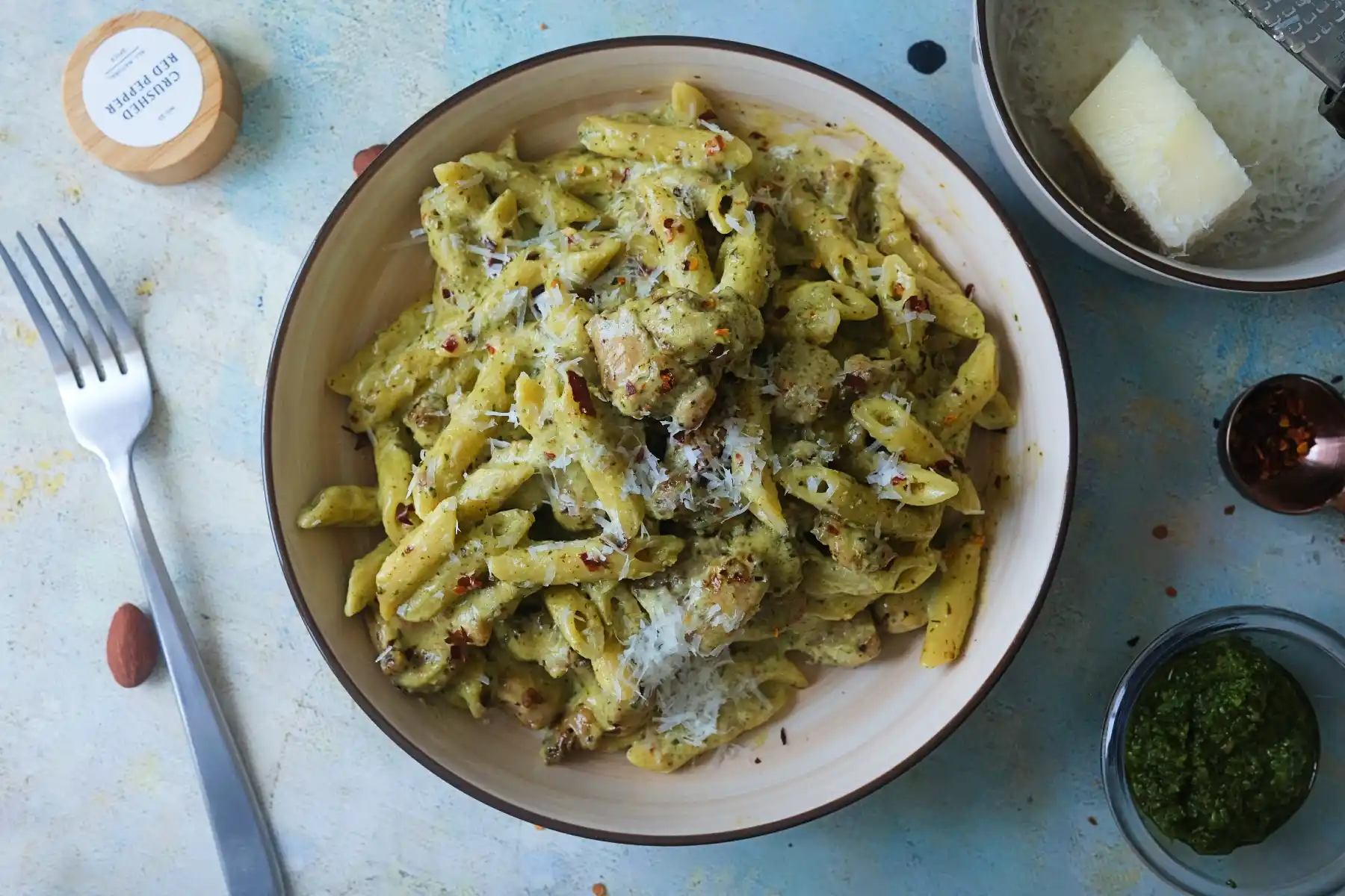 Creamy Pesto Chicken Pasta