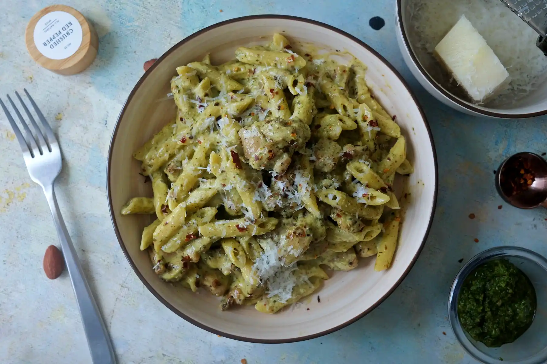 Creamy Pesto Chicken Pasta