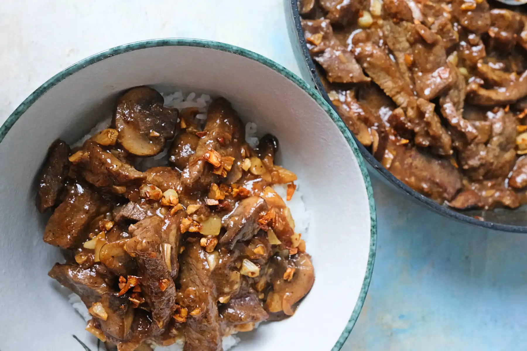 Mushroom Pepper Steak