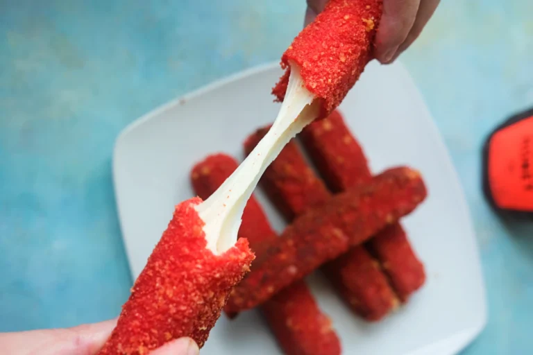 Hot Cheetos Mozzarella Sticks