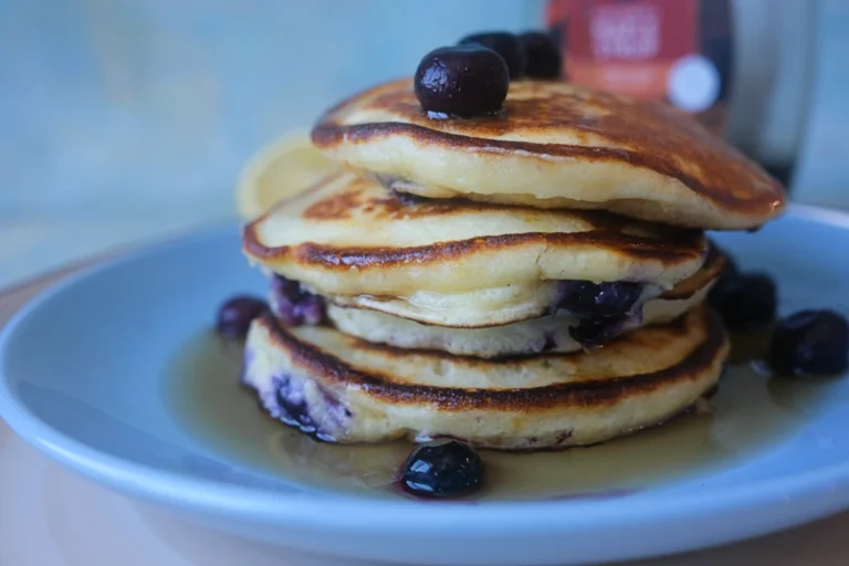 Lemon Blueberry Ricotta Pancakes