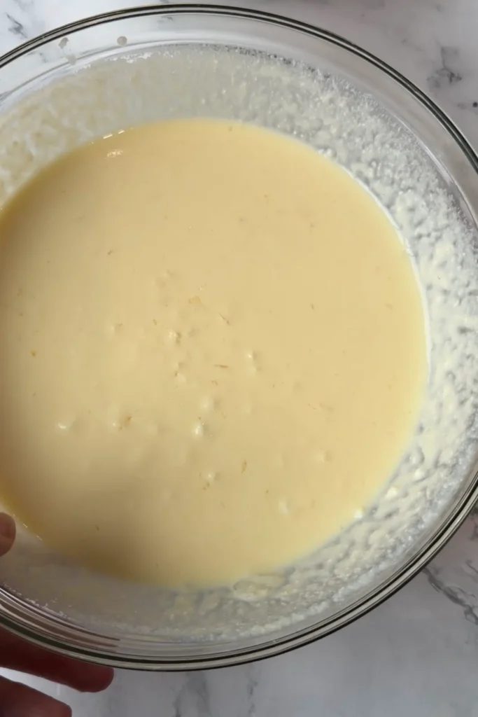 Ricotta mixture mixed until smooth.