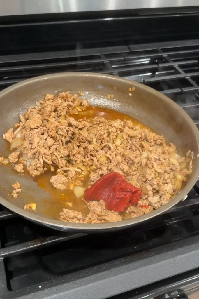 Cheesy Ground Turkey Stuffed Peppers - Crossing Kitchens